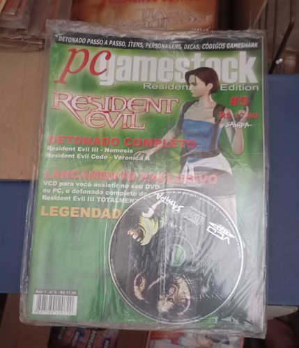 Revista Pc Gamestock No 5 Resident Evil 3 Code Veronica + Cd