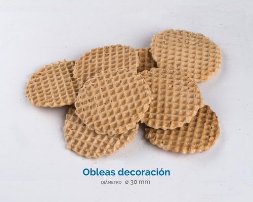 Imagen 2 de 3 de Obleas Decoración A R Granel Para Helado X 2 Kg 6 Cajas