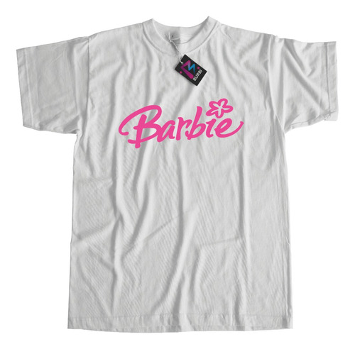 Remera Barbie Letras Algodón Premium Varios Diseños Y Talles