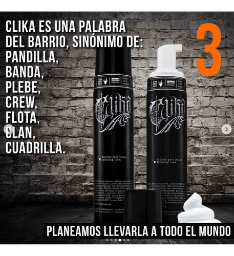 Espuma Clika 100% Natural Limpiadora Tatuaje Hinkarink 110ml