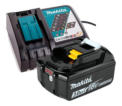 Set Cargador Rapido Makita 18v Dc18rc + Bateria Bl1830b