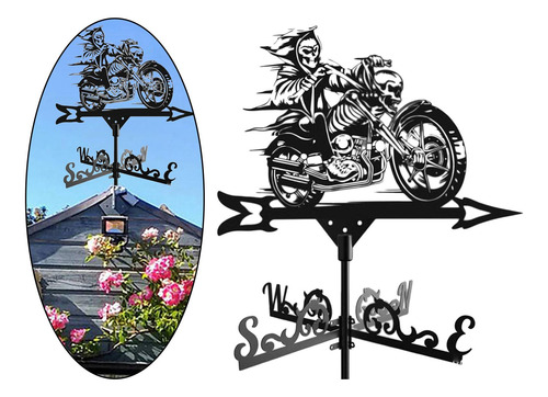 Roofs Weather Vane Retro Farm Scene Garden Stake Weathervane