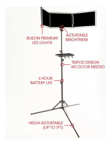 Espejo Con Trípode, Sistema De Autocorte, Luces Tipo Ángel C