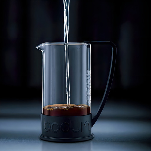 Cafetera portátil Bodum Brazil 10948 semi automática negra prensa francesa