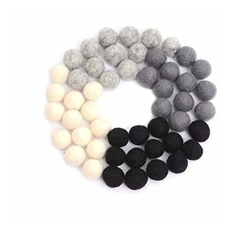 Glaciart One Felt Pom Poms, Bolas De Fieltro De Lana (50 Pie