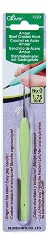 Clover 1220 Amour Steel Crochet Hook No. 0, 1.75 Mm