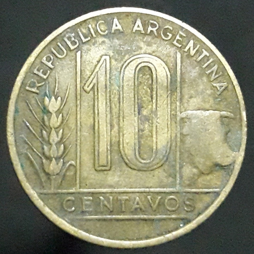 Moneda Falla Error 10 Centavos Torito Con Giro 90° 