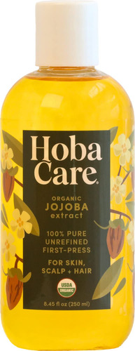 Hobacare Aceite De Jojoba Orgnico  Aceite De Jojoba 100% Pur