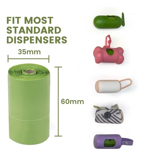 Superbio Bolsas Compostables Para Excrementos De Perro, 180