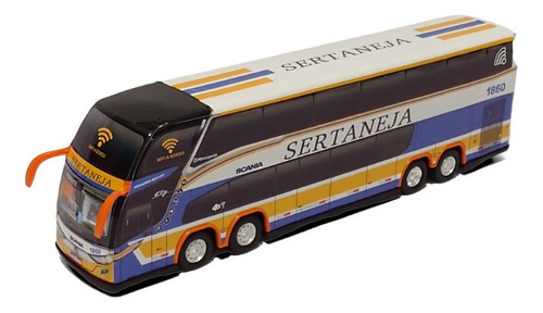 Miniatura Ônibus Sertaneja Scania G7 4 Eixos 30cm