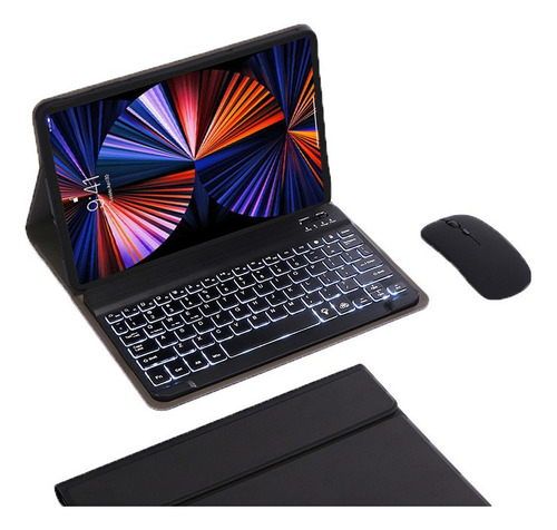 Funda+teclado Iluminado+mouse Para Lenovo Tab M10 Plus(x606f