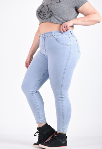 Pantalon Jean Elastizado Mujer Talles Grandes - Especial