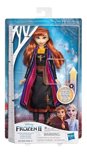 Muñeca 30cm Frozen 2 Anna Elsa Luz Hasbro Disney Articulada