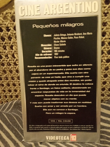 Pequeños Milagros. Eliseo Subiela. (1997) (Usado)
