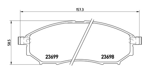 Balatas Brembo Infiniti Qx50 2014 A 2015 Low M. Del/tra