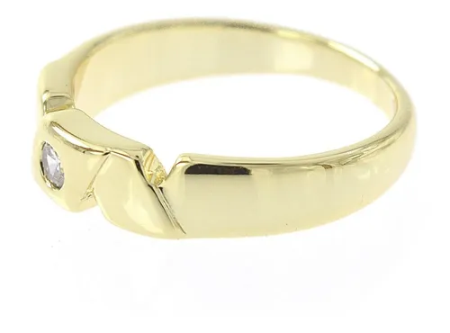 Hermosa Argolla Anillo Promesa Matrimonio Oro Laminado 5mm