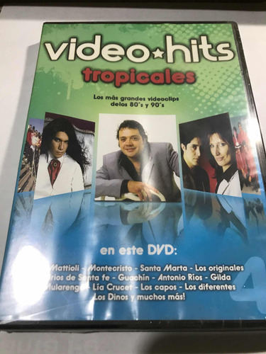 Video Hits Tropicales De Los 80 Y 90 Vol 4 Dvd Nuevo Cerrado