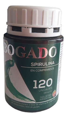 Pack X 5 Spirulina Bogado X 120 Cprs De 500mg Sin Tacc 