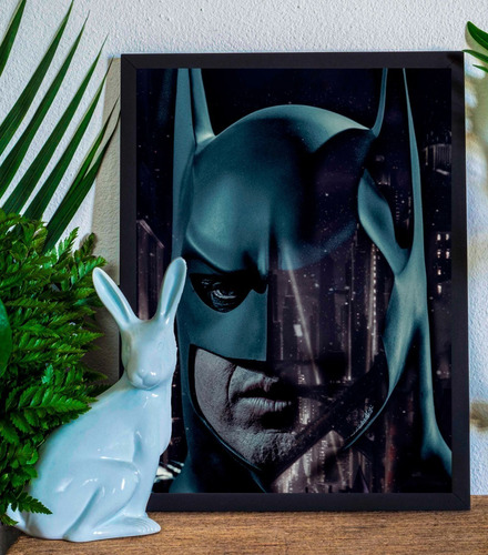 Cuadro Marco Negro Poster 33x48cm Batman Tim Burton Fan Arte