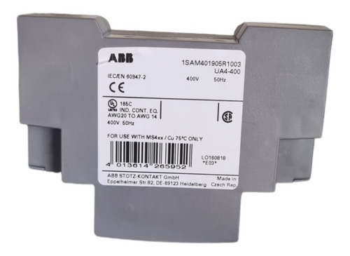 Disparador De Bajo Voltaje Abb Ua4-400v 1sam401905r1003