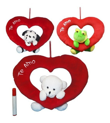  Peluche Animales Con Corazon Calado 40cm - Phi Phi Toys 