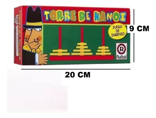 Imagen 4 de 5 de Juego De Ingenio Torre Hanoi Original Ruibal Playking