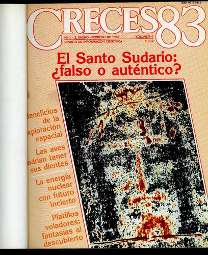 Revista Creces,  Año 1983 Completo, 12 Revistas Empastadas.