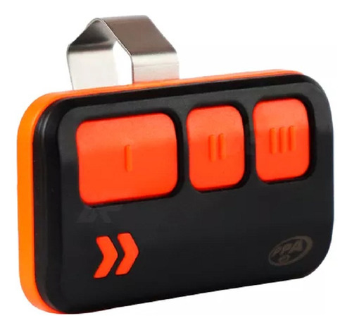 Kit 2 Controles Remotos Ppa Stone 3b 433.92mhz 3 Canales Color Negro/naranja
