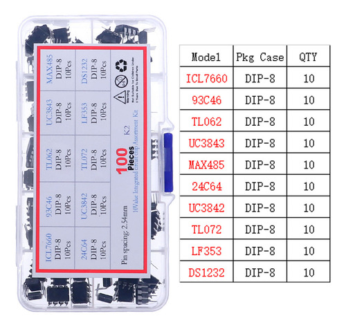 Set Sockets Ic Kit Surtido De Circuitos De Chips Ic Integrad