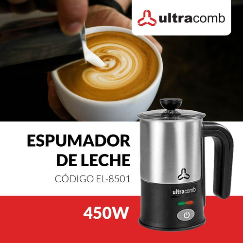 Imagen 3 de 3 de Espumador De Leche Emulsionador Ultracomb El-8501 Acero Pp