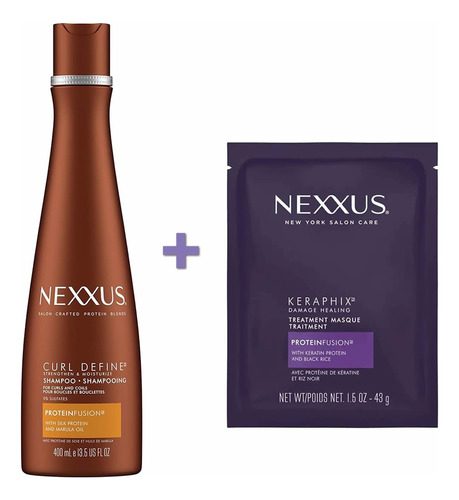 Nexxus Shampoo Definidor De Rizos + Trat De Regalo
