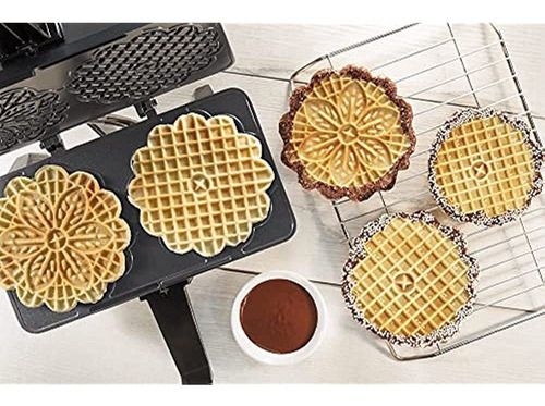 Pizzelle Maker- La Prensa Eléctrica Antiadherente Pizzelle B