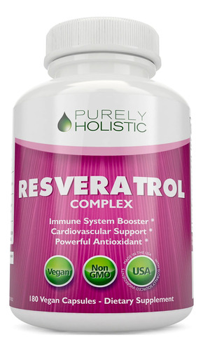 Resveratrol - Suplemento Antioxidante Potente De 1450 Mg Con
