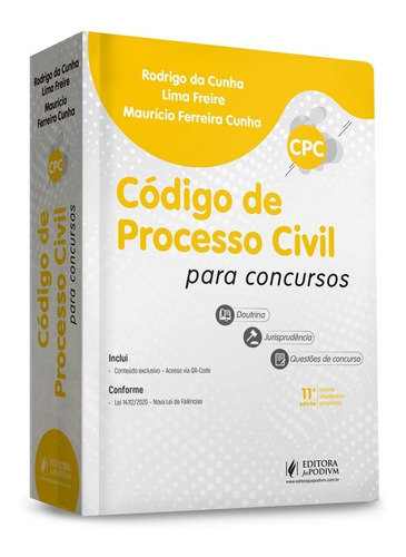 Codigo De Processo Civil Para Concursos 11ª Edição (2021)