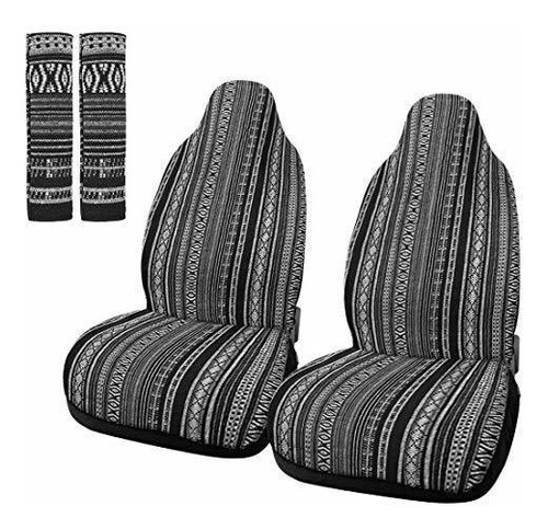 X Autohaux 2pcs Gris Universal Tapa De Asiento Qs4nj