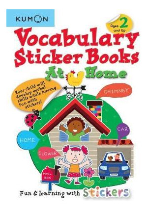 Libro Vocabulary Sticker Books: At Home - Kumon