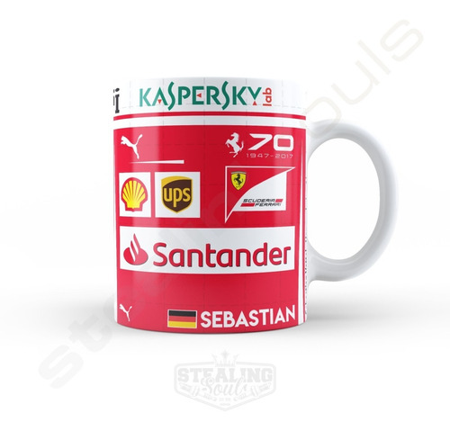 Taza | Sebastian Vettel #10 | Formula 1 / F1 / Ferrari