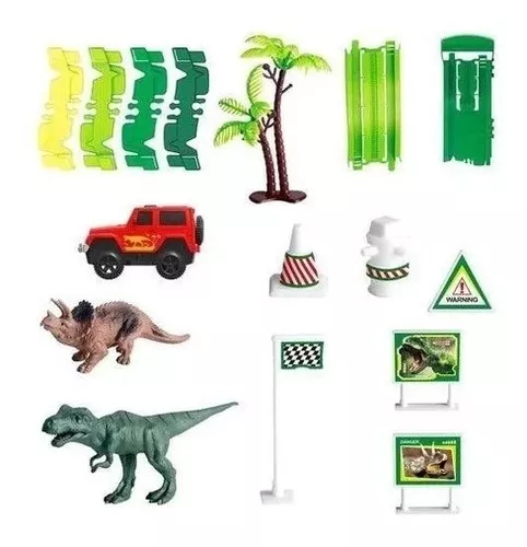 Carro Dinossauro Rex com Dinossauros