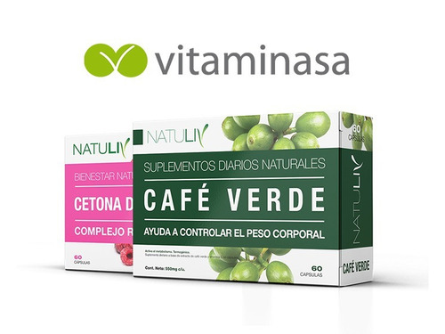 Café Verde 60 Caps + Cetona De Frambuesa 60 Caps - Natuliv