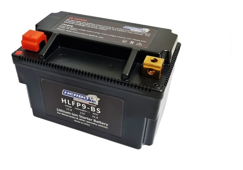 Bateria De Litio 12,8v Hlfp9-b Ytx7a-bs/ytx9-bs Herbo