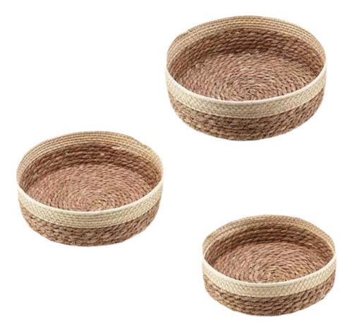 Cesta Para Servir Comida, Cesta De Almacenamiento Redonda,