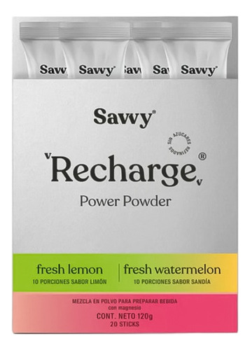 Recharge * 20 Sachet Savvy - Unidad a $6495