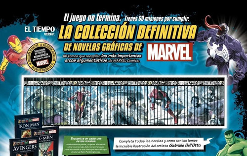 60 Libros Marvel Comics Colección De El Tiempo