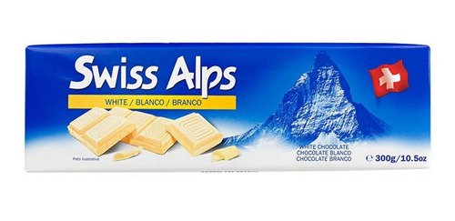 Imagen 1 de 3 de Chocolate Swiss Alpss Blanco, 300 Grs.