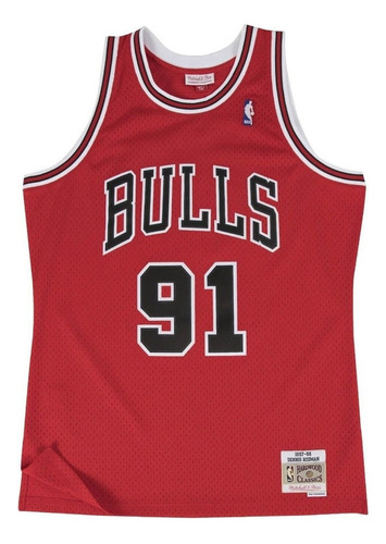 Camiseta Mitchell Y Ness Dennis Rodman Chicago Bulls 97