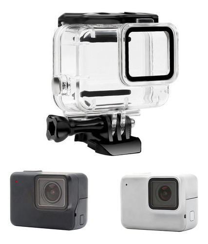 Carcasa Camara Gopro Hero 7 White / Silver Sumergible Case 