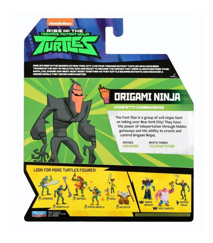 Imagen 4 de 6 de Figura Origami Ninja Tortugas Ninja Articulada Original