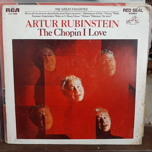 Vinilo Artur Rubinstein The Chopin I Love Hlp Cl2