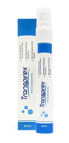 Transpirex 30ml 100% Original Hiperidrose Bromidrose S/ Suor
