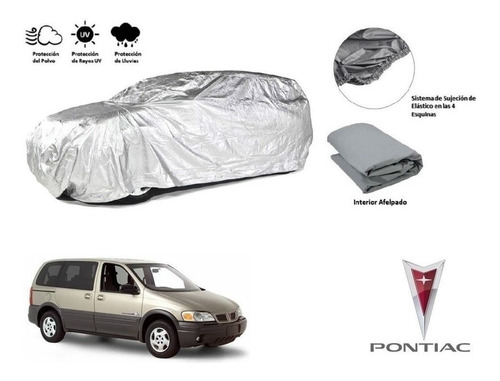 Cubierta Funda Cubre Auto Afelpada Pontiac Montana 2003